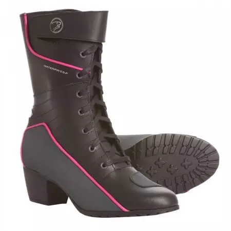 Bottes Bering Lady Tera Noir Rose Fuchsia Fuchsia Noir Rose Bottes Et