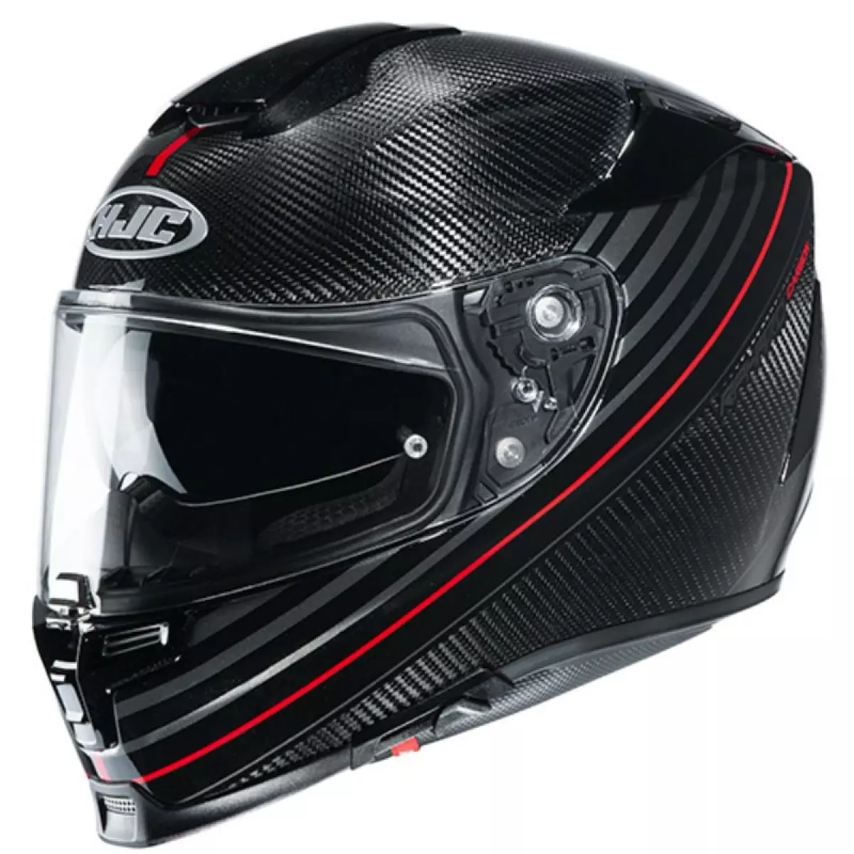 Hjc Rpha Carbon Artan Mc Carbone Rouge Carbone Rouge Casque Int Gral