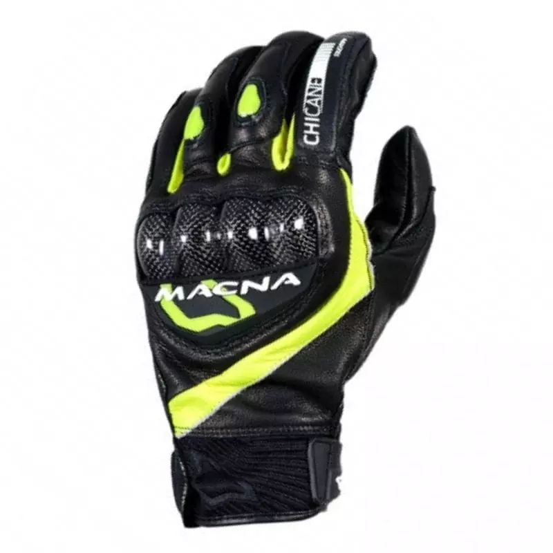 Gants Macna Chicane Noir Jaune Gants Moto T