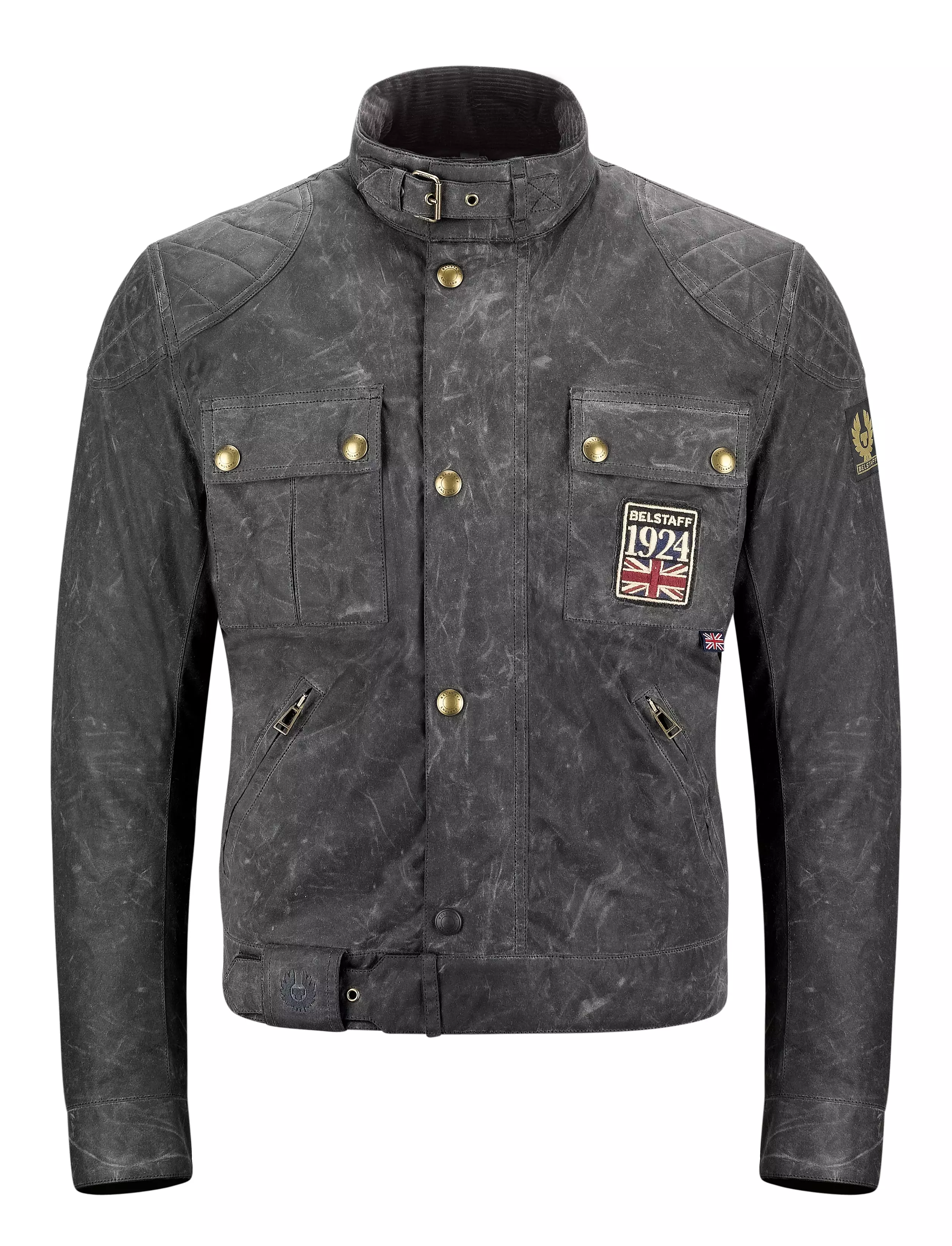 Blouson Belstaff Brooklands Jubilee Noir Noir - Blouson Moto Textile