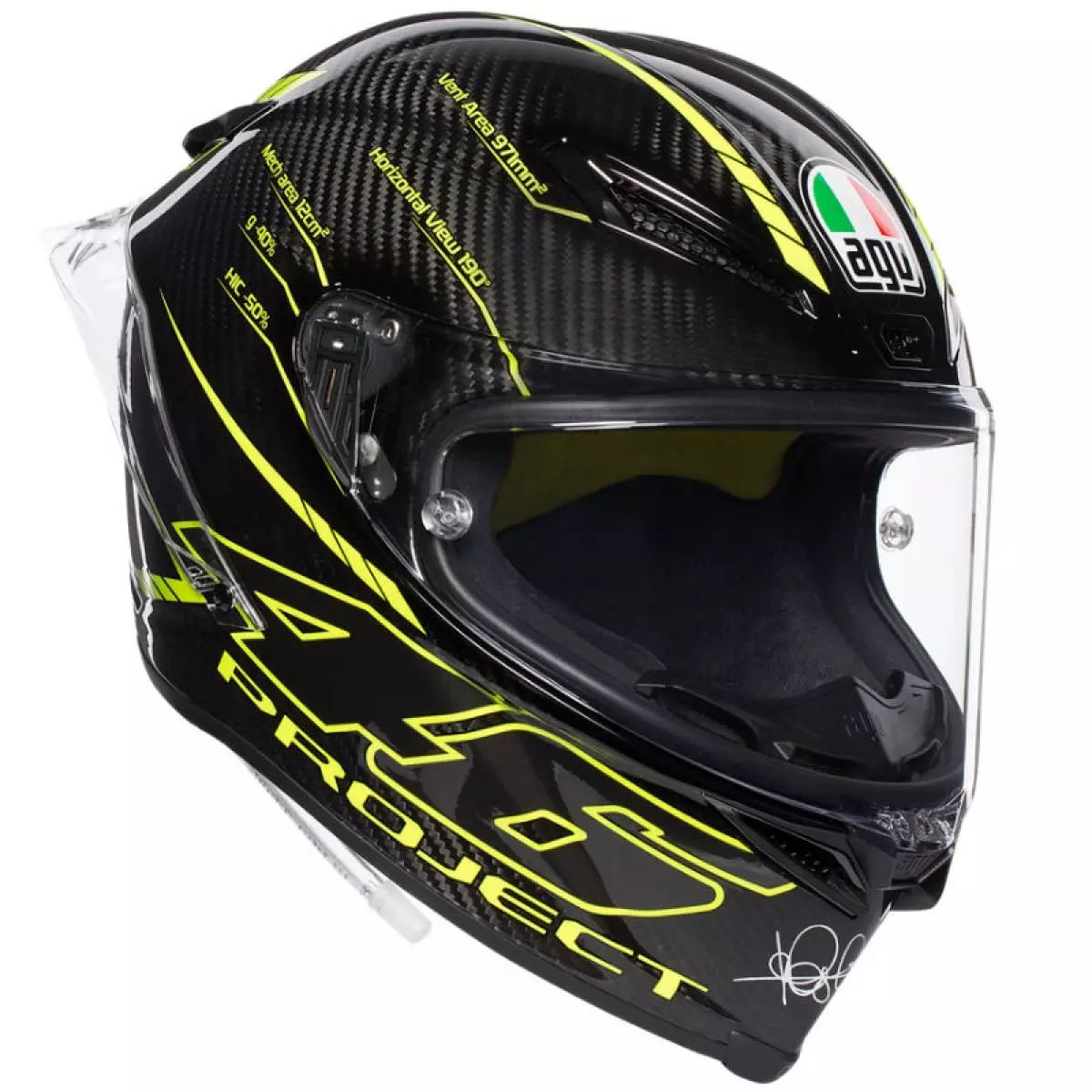 Casque AGV Pista GP R Project 46 3.0 Jaune/Noir - Casque ...