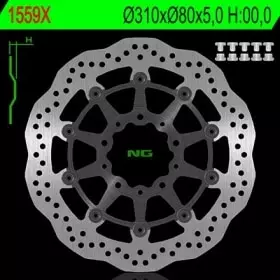 Disque de Frein Avant NG 1559X Pétale semi-Flottant Kawasaki