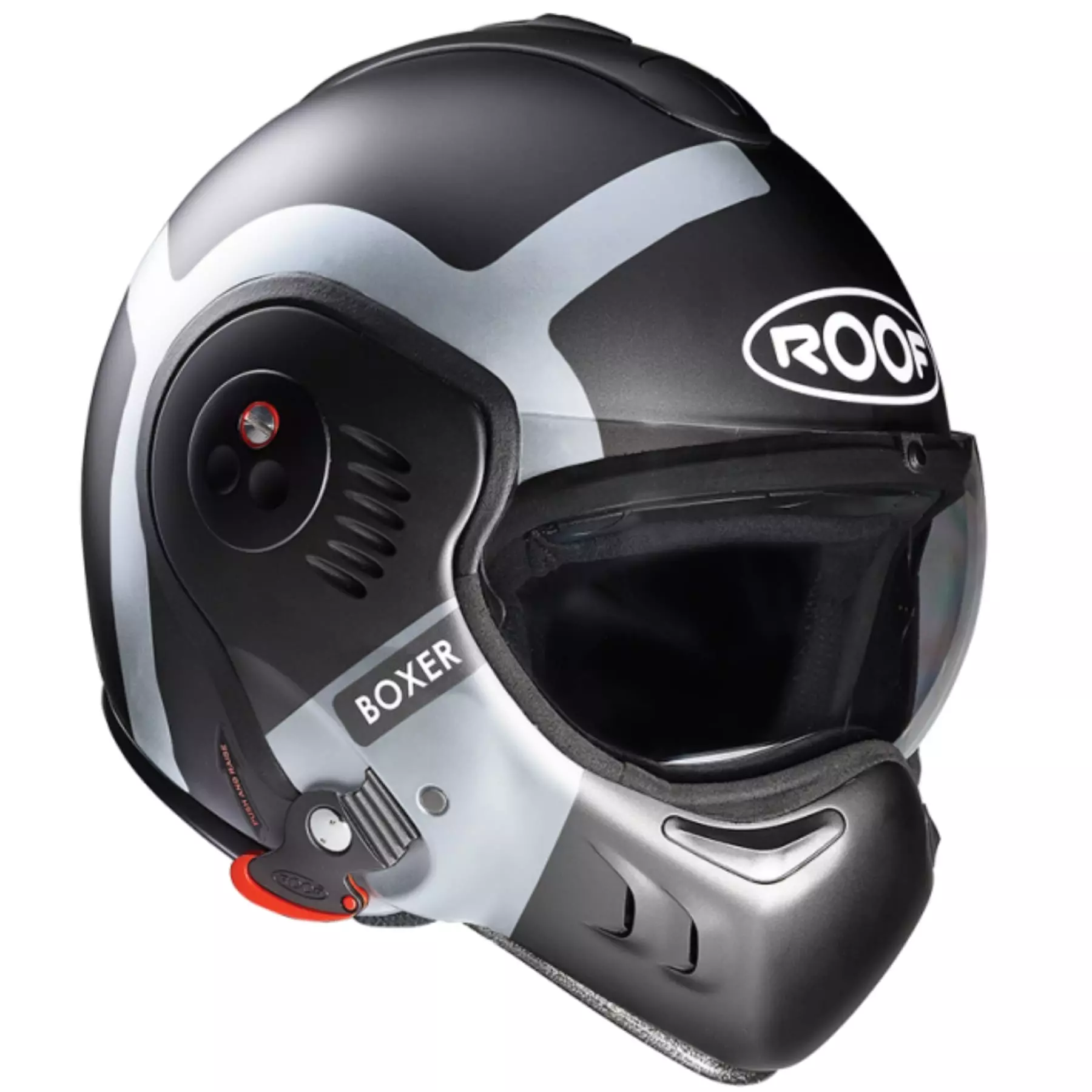 Casque Roof Boxer V Bond Titane Gris Mat Gris Mat Noir Mat Titane Casque Modulable