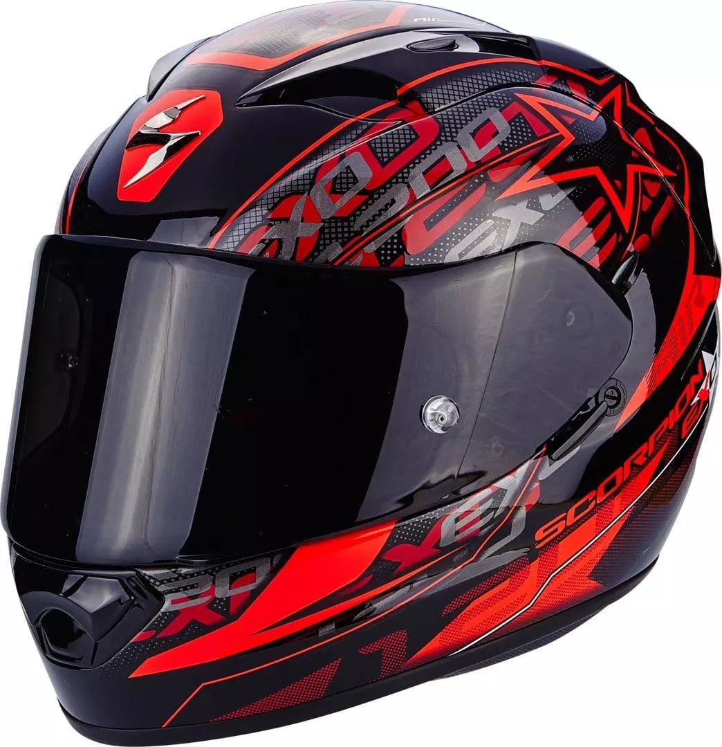 Casque Scorpion Exo 1200 Air Solis Rouge Noir/Rouge ...