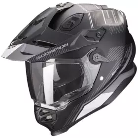 Casque Scorpion ADF 9000 Air Desert Noir Mat Argent