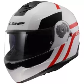 Casque LS2 FF908 Strobe II Autox Blanc Rouge